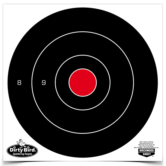 Birchwood Casey PT8200 Dirty Board 8in Round Target 200 Pack - Birchwood Casey