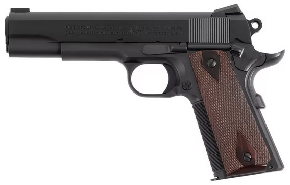 CLT Government 45ACP 5 Limited Edition BLEM: Special Serial, 25 LPI Strap, Blued Barrel, Novak Sights