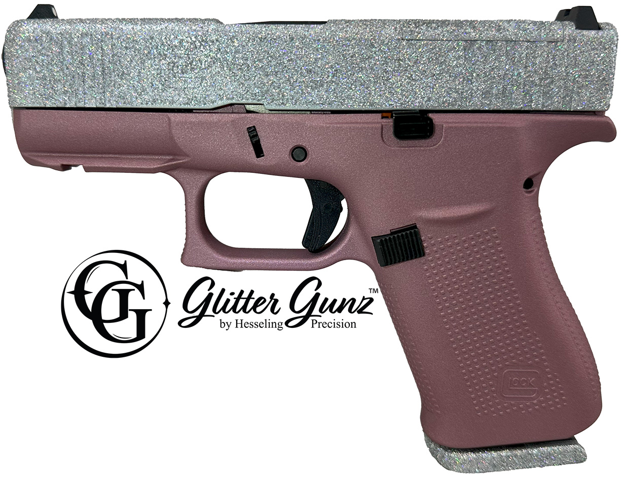 Glock PX4350201FRMOSBDIA 43X MOS 9mm Blush Diamond Glitter Gun