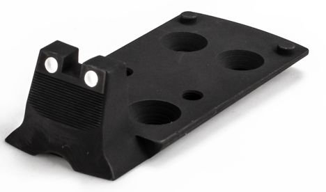Kimber 1911 Optic Plate with Rear Sight - Trijicon RMR Compatible, Matte Black