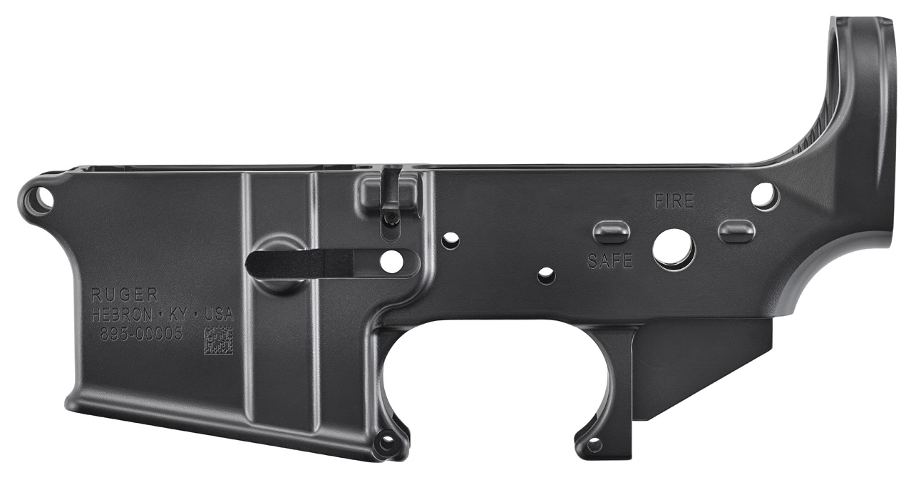 Ruger 28500 Ruger Stripped Lower Hardcoat Anodized Adjustable Tension Screw Incl. Broached Magwell Full-Cut Inlet Fire Control 28500 - View 4