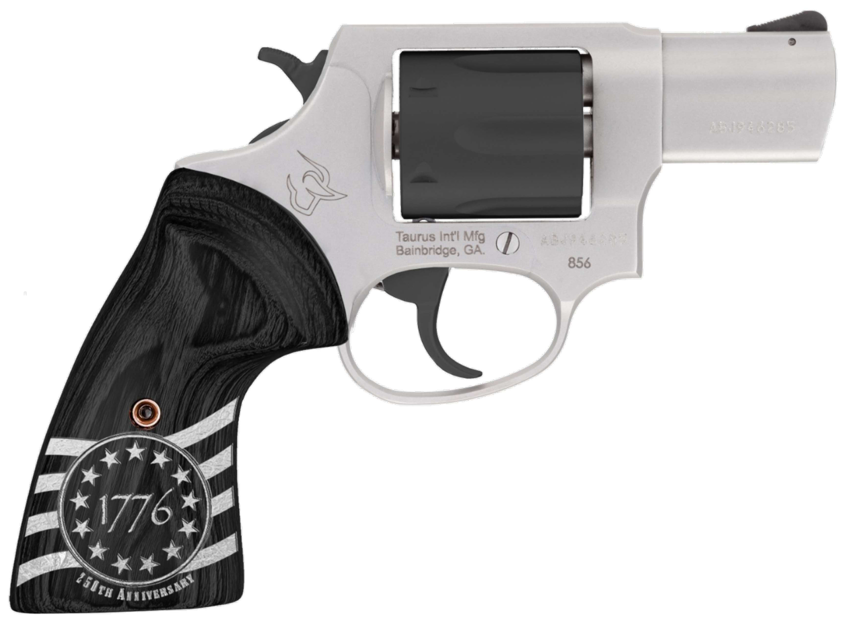 Taurus 856 Revolver 38 Spl. 3 in. Stainless/Black w/1776 6 rd.