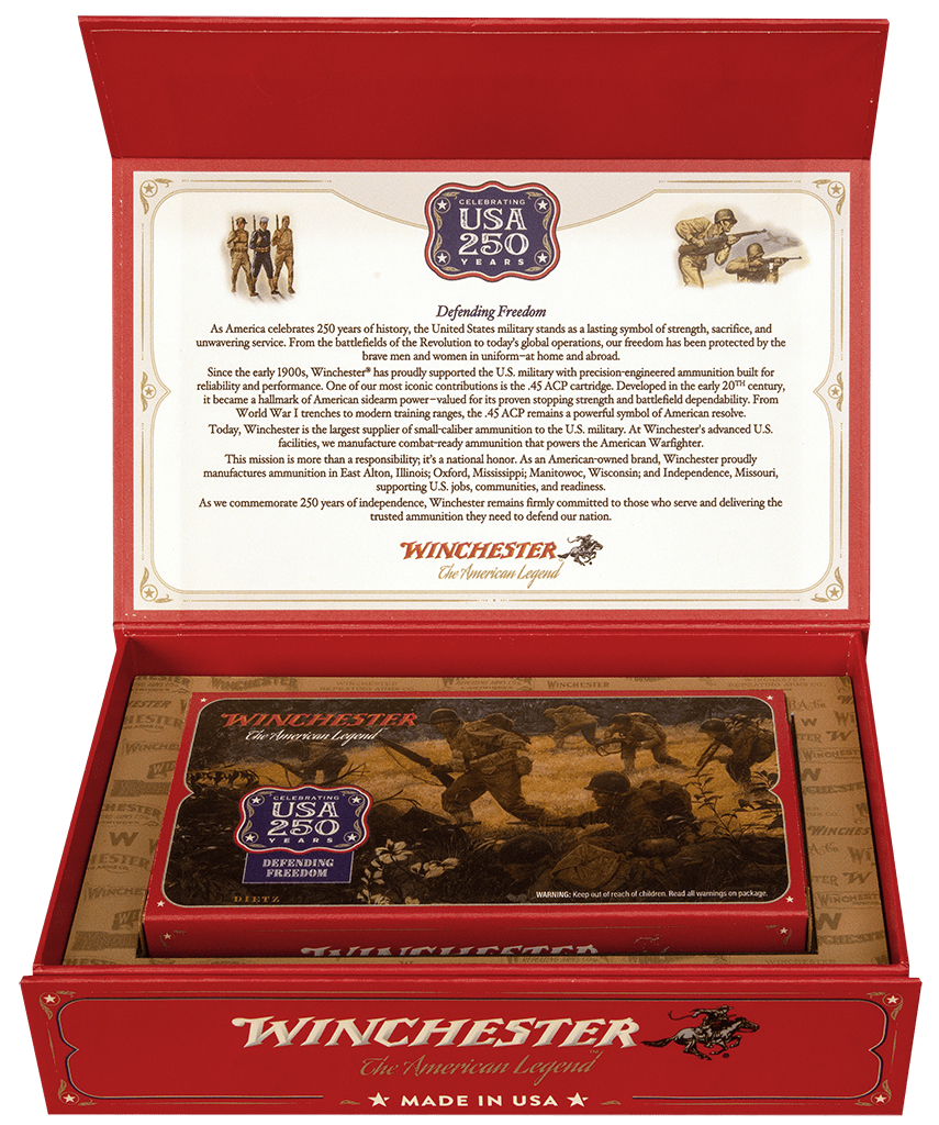 Winchester USA 45 ACP 230GR FMJ 250TH