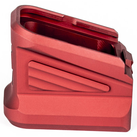 ZEV Technologies BPADEXTGLK5R Glock Magazine Basepad Red +5 Capacity - ZEV Technologies