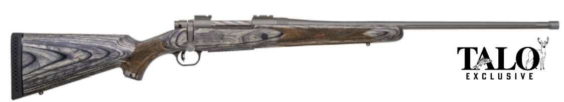 Mossberg 28197 Patriot Talo 7MM PRC 24" Threaded Barrel Stainless Cerakote Grey Laminate 3+1 - Mossberg - 7MM PRC