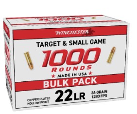 Winchester Target & Small Game Rimfire Ammunition .22 LR 36gr PHP 1280 fps 1000/ct - View 2