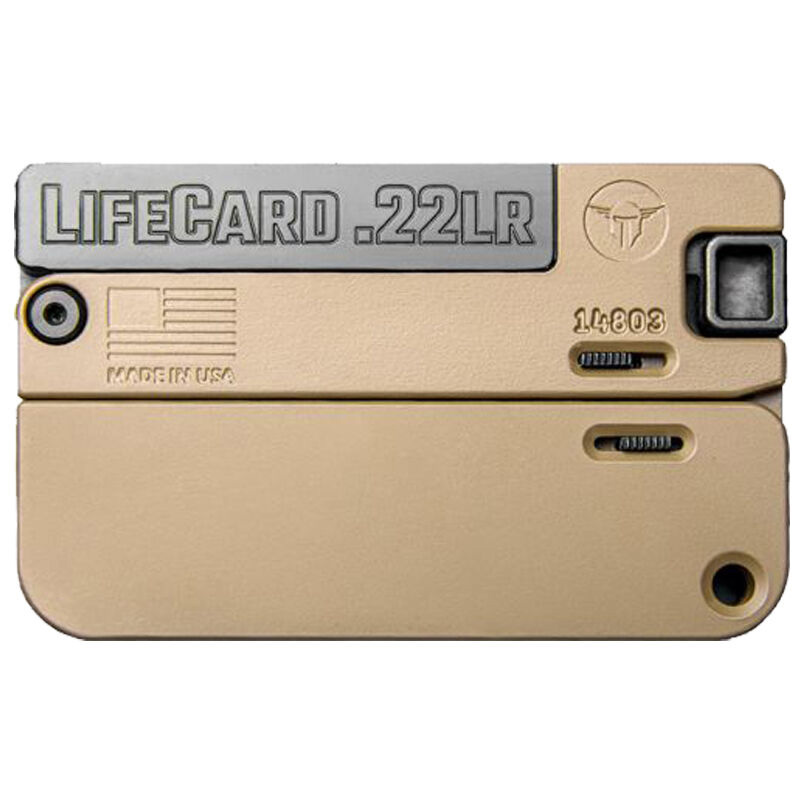 Trailblazer LIFECARD .22LR Single Shot Pistol 2" Barrel Tan Aluminum Finish