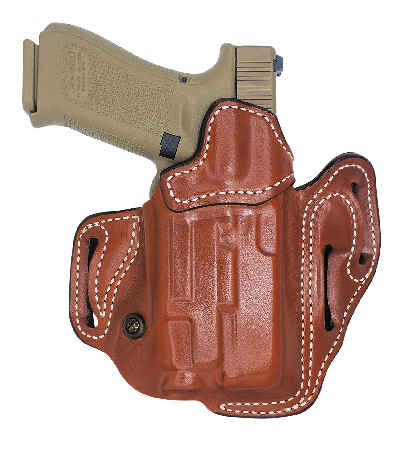 DeSantis 201TA6VZ0 Vengeance Scabbard Tan Leather Holster for Glock 19/23