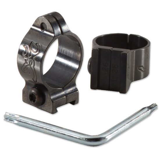 Browning 12344 Scope Rings 1in Intermediate Matte Aircraft Alloy - Browning