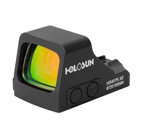Holosun HS407K-X2 6 MOA Red Dot Sight, Shake Awake, Compact, 50k Hr Battery
