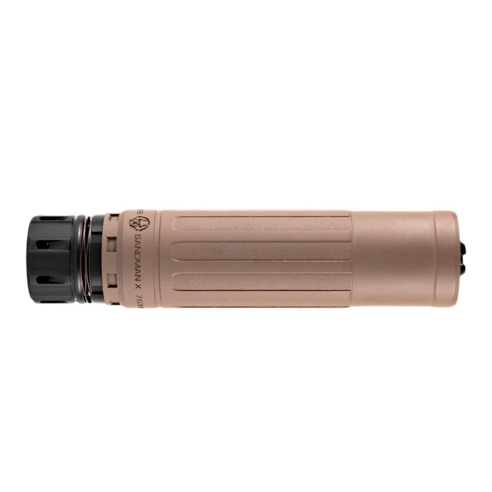 Dead Air SMXKMFDE Sandman X 7.62mm FDE Suppressor w/ Keymo 5/8-24 FH - Dead Air - 30 CALIBER | 7.62MM