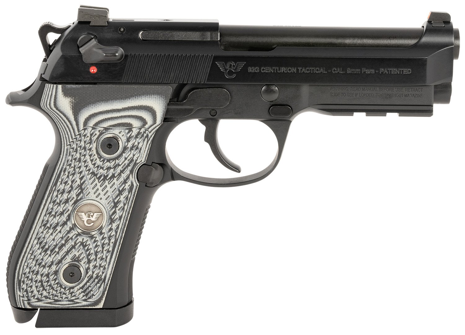 Wilson Combat BER-92CT-9 92G Centurion 9mm 4.25" Black G10 Tritium Sights