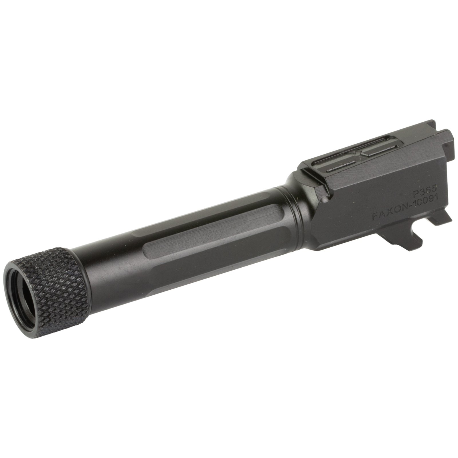 Faxon Firearms 365B910NFSOQT 9mm Black Nitride Fluted Barrel P365 416R Steel