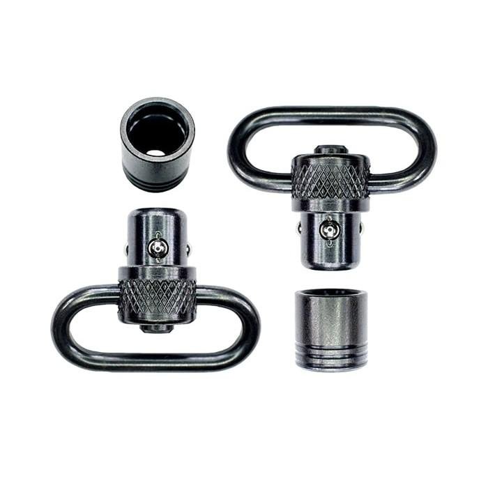 GrovTec US 1" Standard Push Button Swivel Set - Black