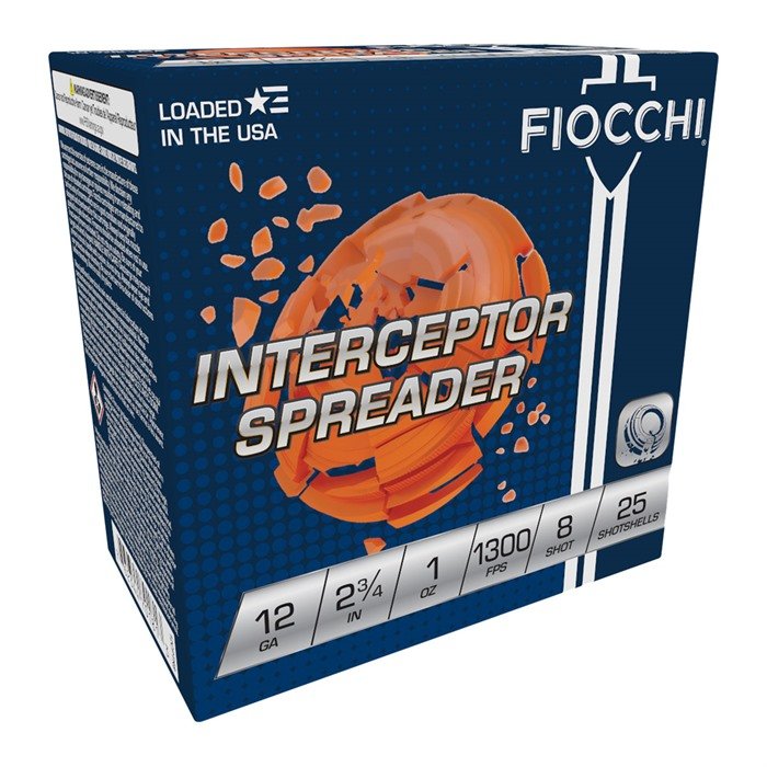 Fiocchi AMMUNITION CRUSHER SPREADER 12 GAUGE 2-3/4" 1OZ #8 SHOT 250/CASE