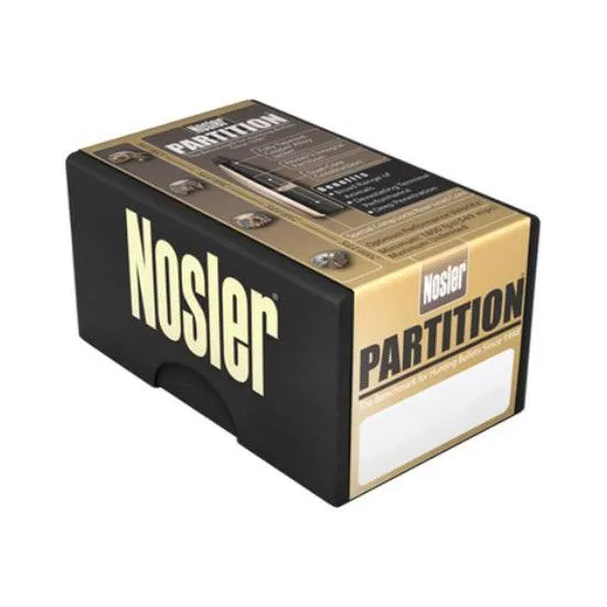Nosler Partition Bullets .338 Caliber 210 Grain Spitzer 50/ct 16337 - Nosler - 338 CALIBER