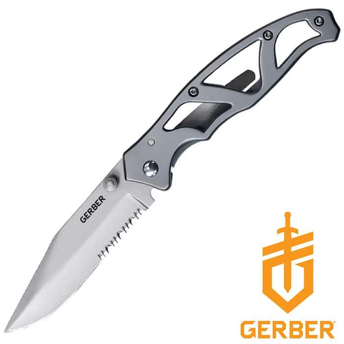 Buy GERBER Paraframe II 3.53In Serrated Clip-Point Stainless online