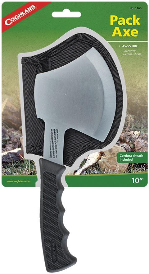 COGHLAN'S 2460 10" Pack Axe Non-Slip Rubber Grip Nylon Sheath