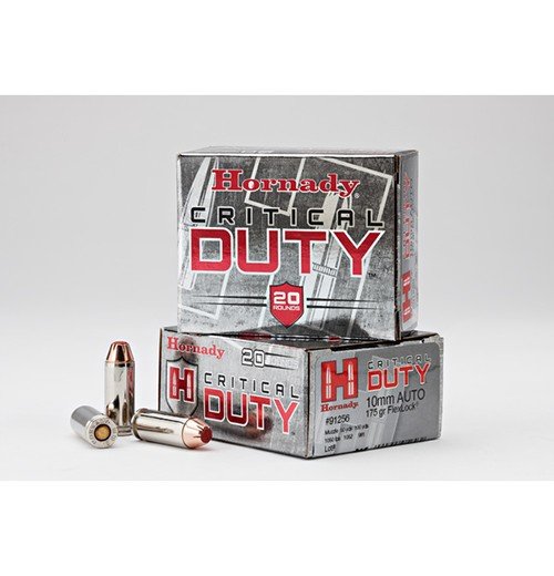Hornady 91256 Critical Duty 10mm Auto 175gr FlexLock (FL) 20/Box 10/Cs - Hornady Manufacturing Company - HORNADY FLEXLOCK