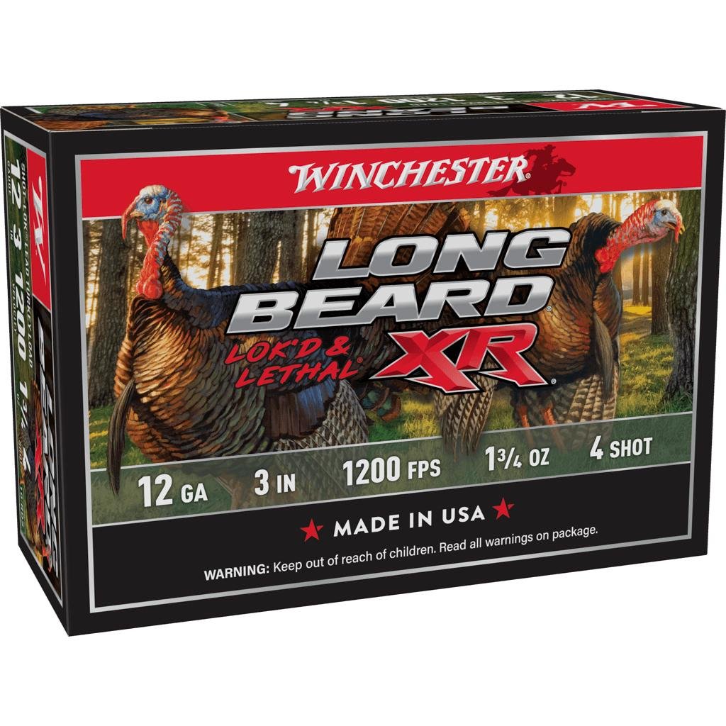 Winchester Long Beard XR 12 Gauge 3 in 1.75 oz 4 Shot 1200 fps 10 Rounds - Winchester - LEAD