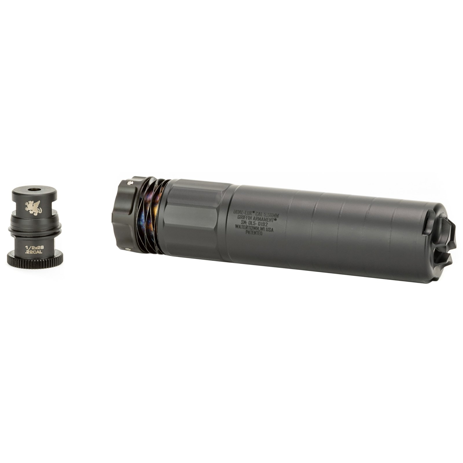 Griffin Armament DLOTBMB556 Muzzle Brake 5.56mm 1.5in Black 17-4PH Steel