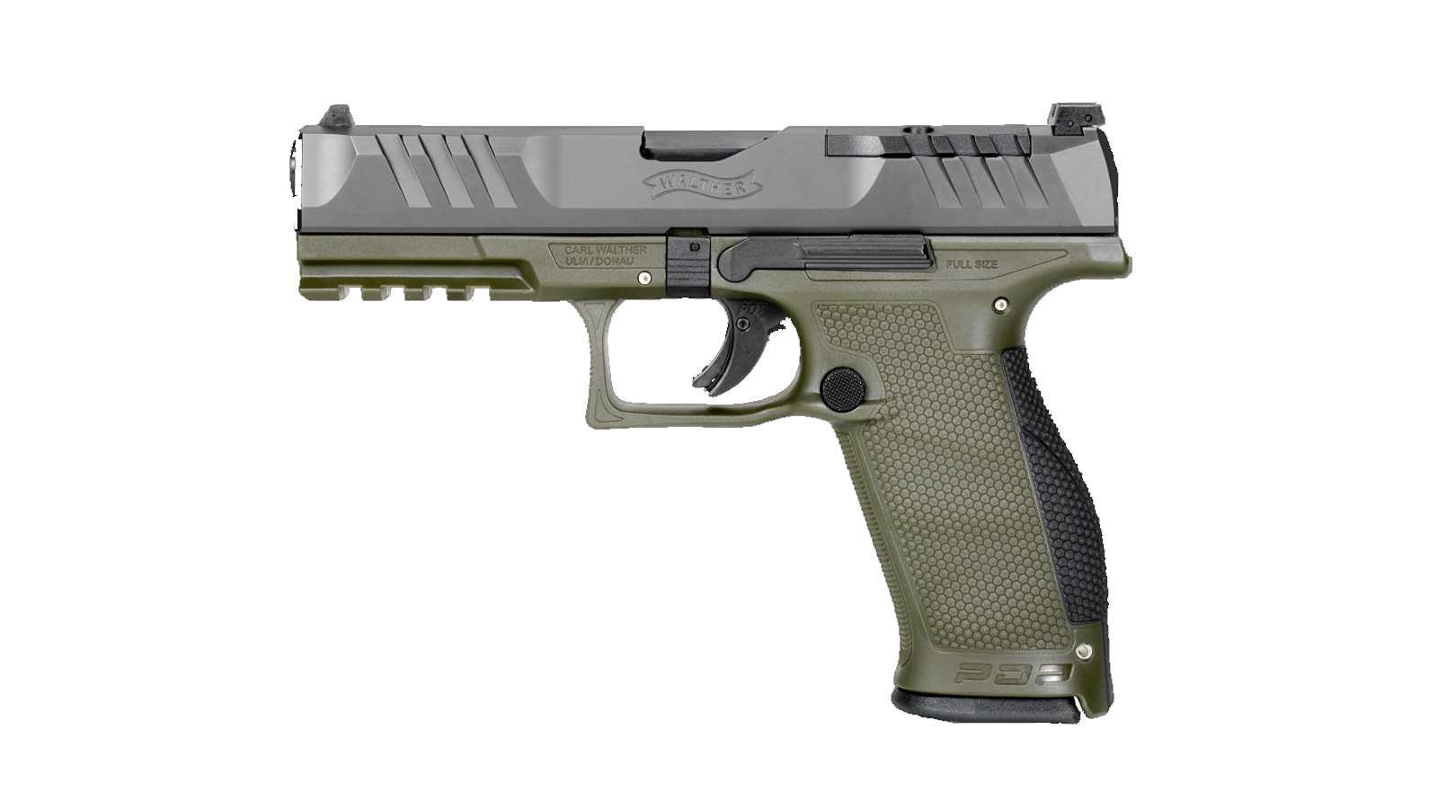 Walther PDP Full Size Optic Ready 4.5" Two-Tone Green - Frame 9mm 2858363 - Walther - 9mm