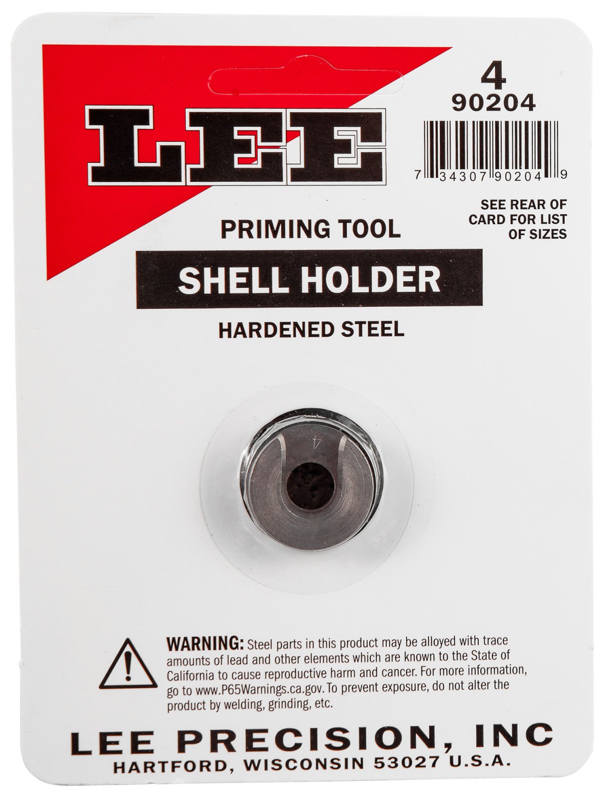 Lee #4 Auto Prime Shell Holder For 17 Rem./221 Fireball/222 Rem./223 90204 - Lee Precision - 204 Ruger