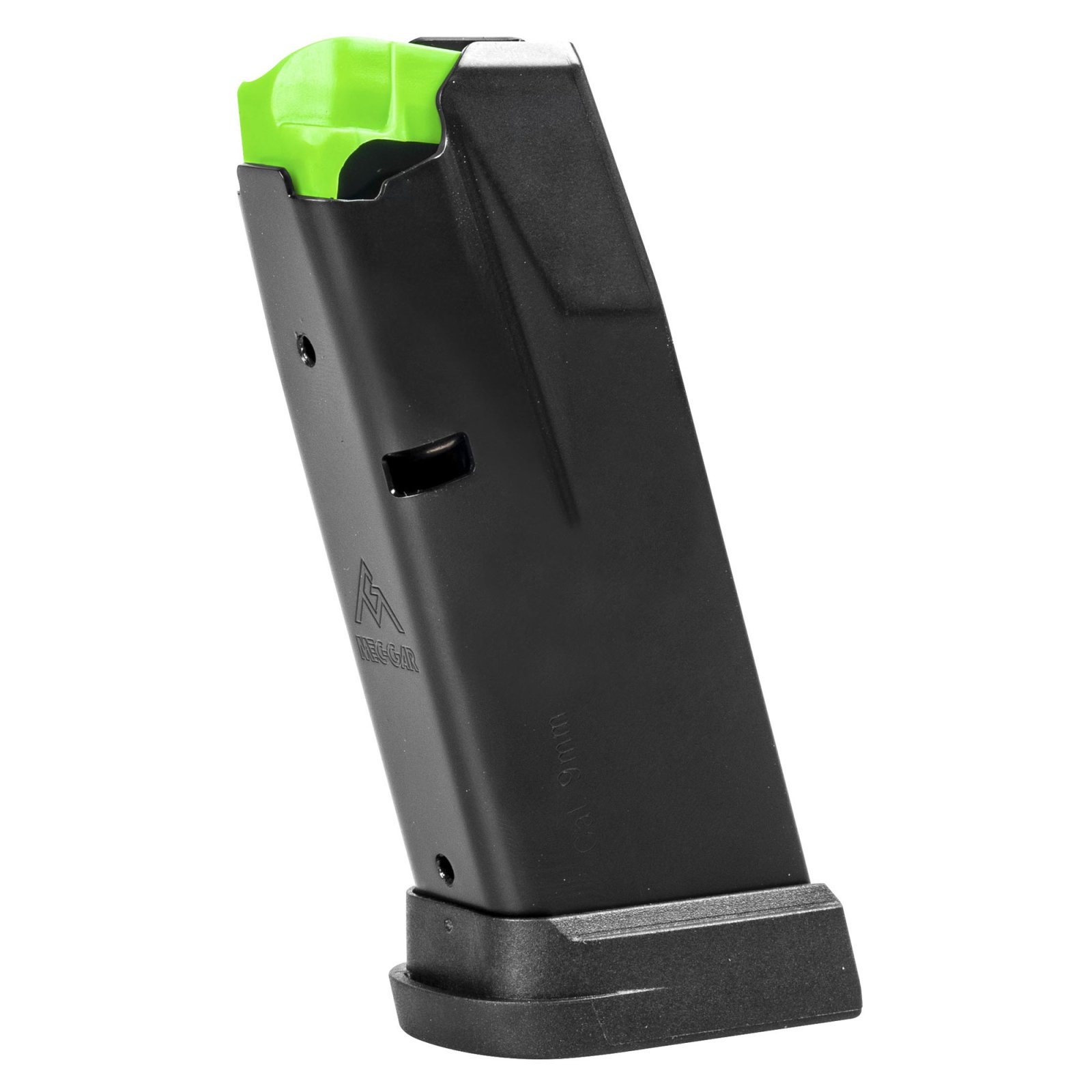 Mec-Gar MGHC1200A 12rd 9mm Springfield Hellcat Magazine Black Steel