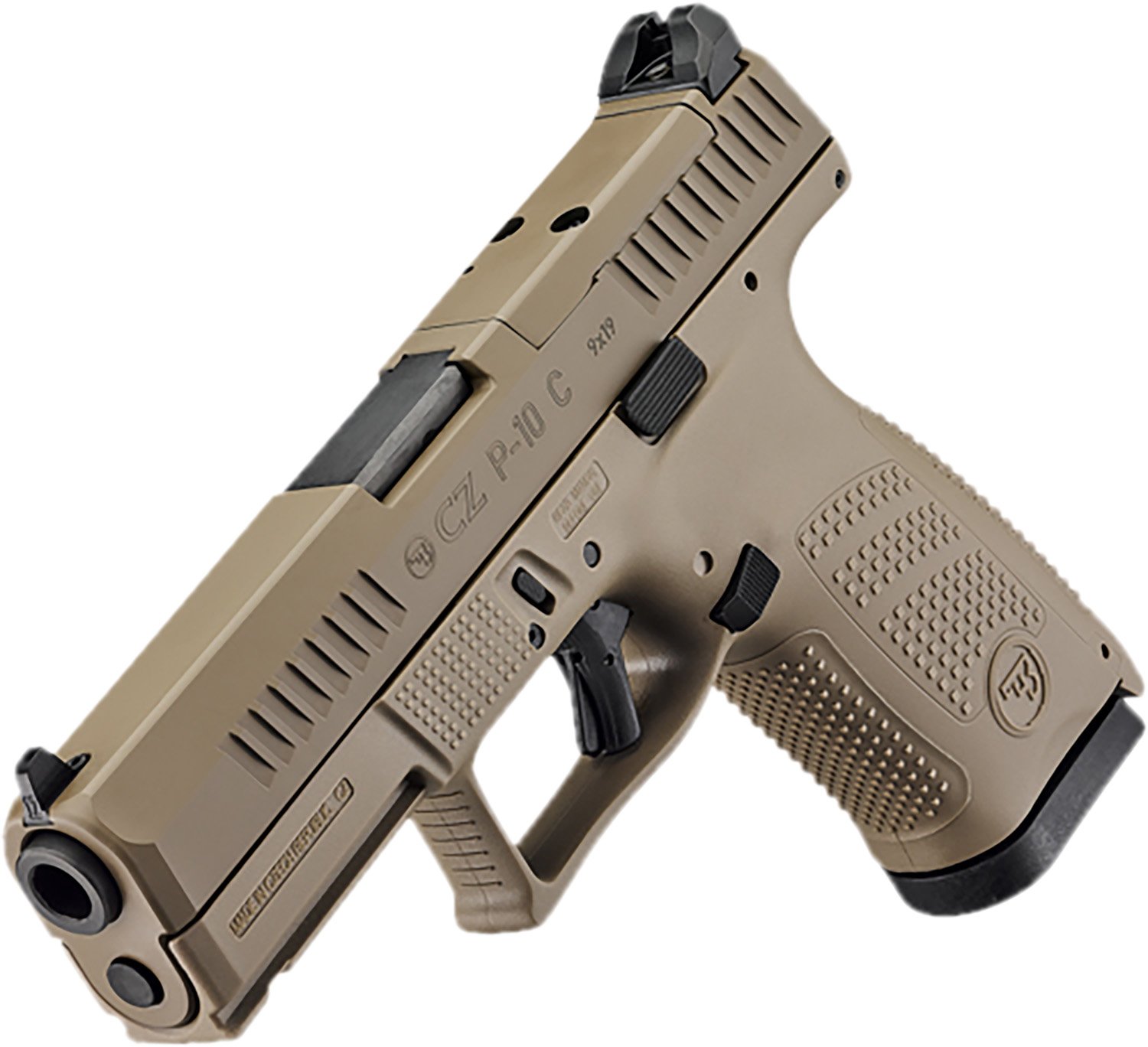 CZ-USA 91577 P-10 C Compact Frame 9mm Luger 15+1 4.02" Black Stainless - CZ-USA - 9mm