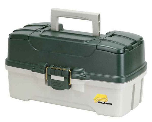 Plano 620306 3-Tray Tackle Box Dual Top Access Dark Green/White - Plano Molding Company