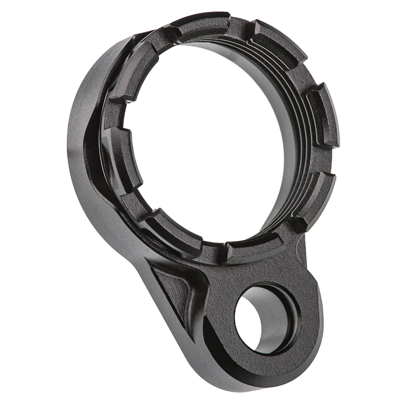 Fortis LE-BLK-K1-BLK AR15 End Plate, K1 Tapered Castle Nut, Black, 0.55 oz
