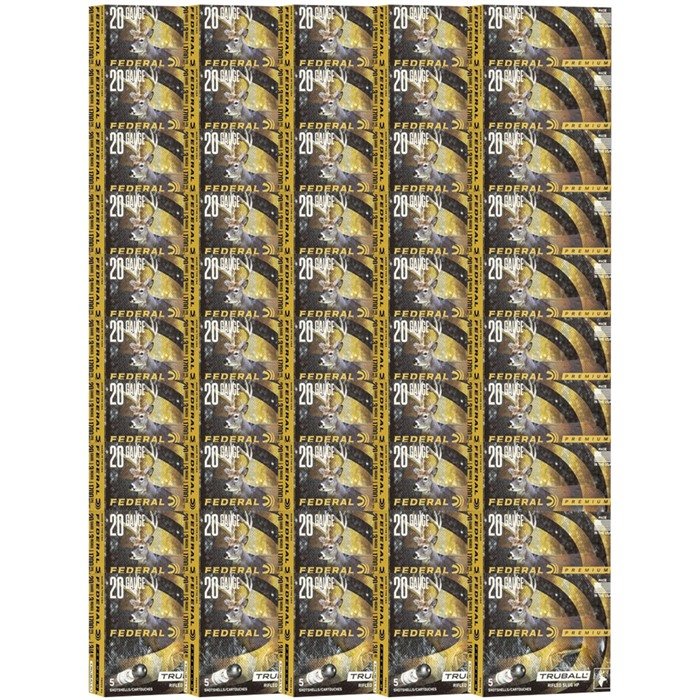 Federal PREMIUM TRUBALL 20 GAUGE 3" 328GR HOLLOW POINT SLUG 250/CASE - Federal Premium Ammunition