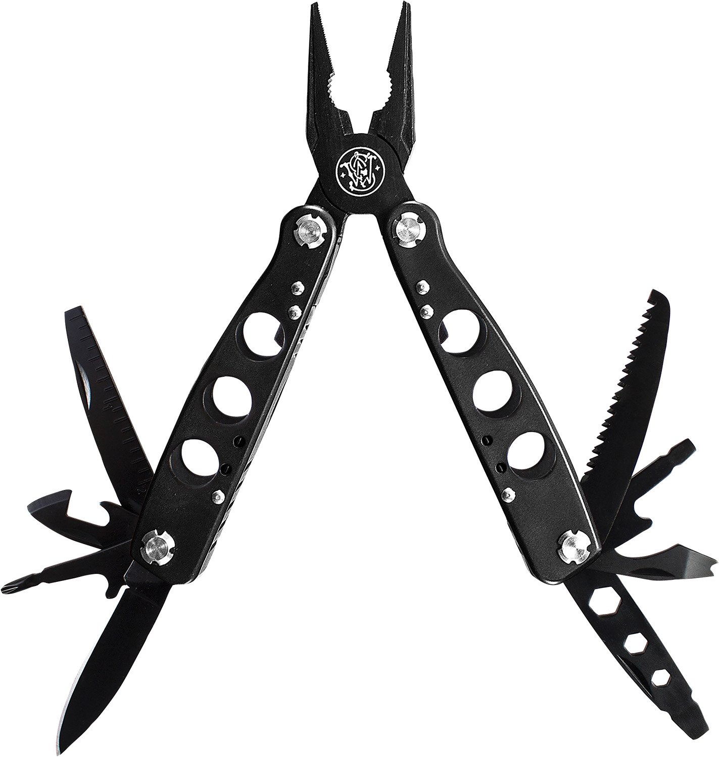 SWK SWMT1CP Stainless Multi Tool 14 Tools with Case Black