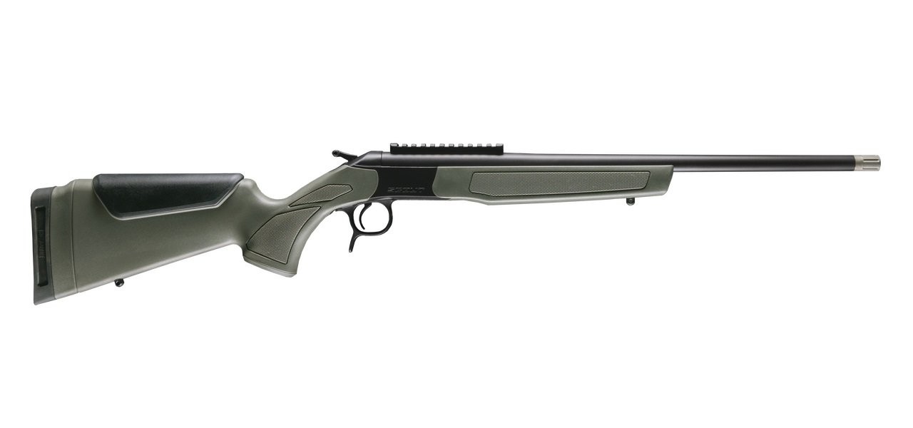 CVA CR4918 Scout Spur 410 Turkey XX-Full Blued/OD Green with Rail - CVA - 410 Bore