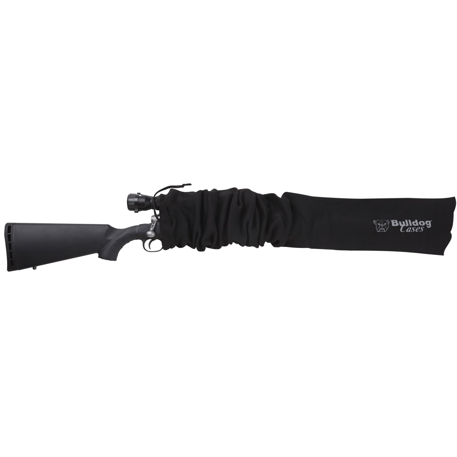 Bulldog BD152 Gun Sock 52" Black Moisture-Resistant Knit for Scoped Rifle - Bulldog