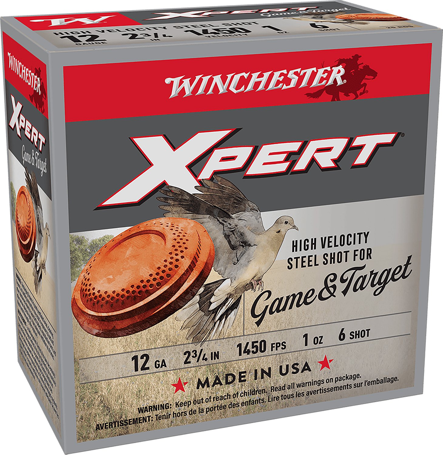 Winchester WE12GTHV6 Xpert 12Ga 2.75" 1oz #6 1450fps 25 Rounds - Winchester - 12 GAUGE