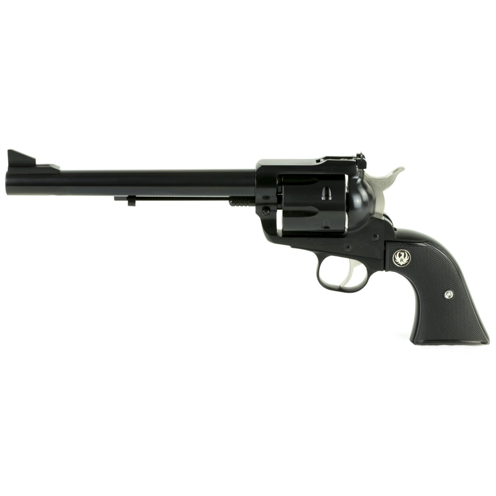 Ruger 0455 Blackhawk Revolver, 45 Colt, 7.50" Blued Alloy Steel Barrel, 6-Round Capacity, Black Checkered Hard Rubber Grip, Adjustable Sights