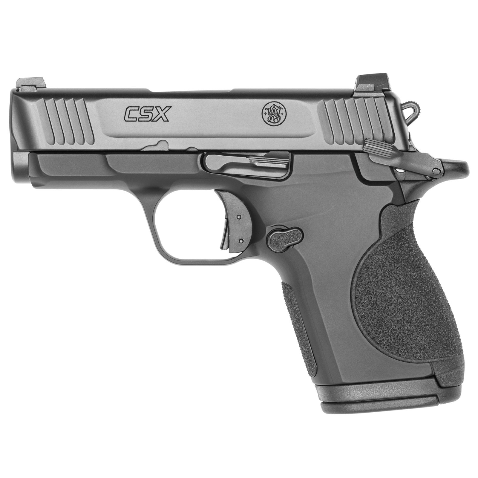 Smith & Wesson 12615 CSX 9mm Luger 10+1/12+1 3.10" Black Armornite Serrated Slide Matte Aluminum Interchangeable Backstrap Grips Ambidextrous - Smith & Wesson - 9mm