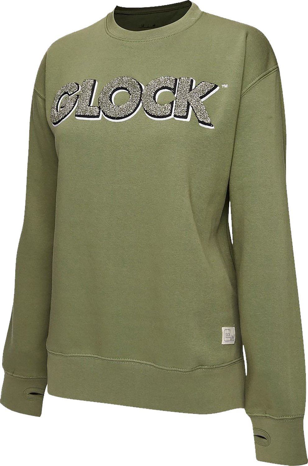 Glock AP96264 Crewneck Raglan Fleece Olive 2XL Cotton/Polyester