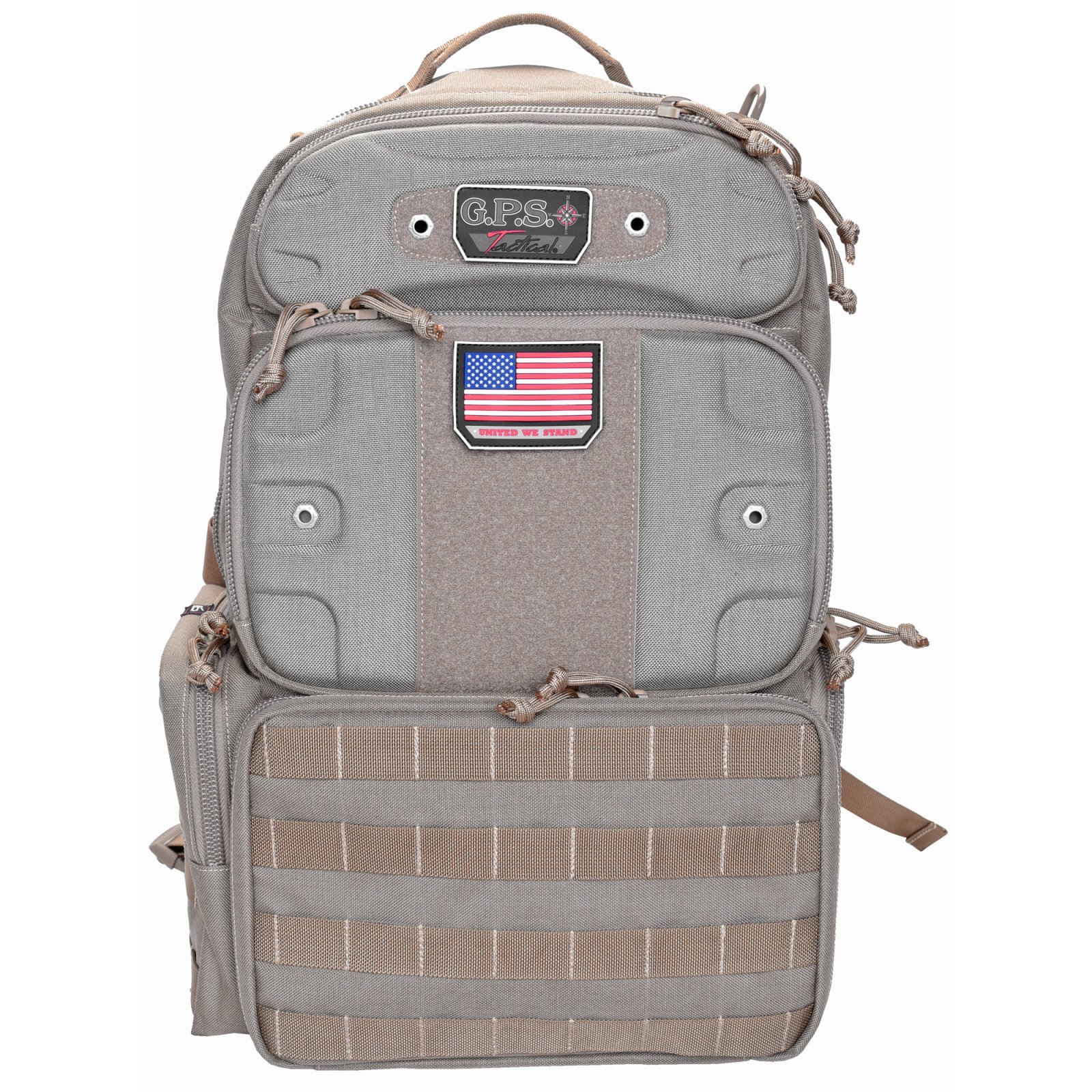 G Outdoors Tall-Holds 4 Handguns Tactical Tan Range Backpack (GPS-T1913BPT)