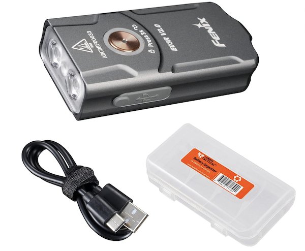 LAND RUN E03RV2-GREY Keychain Light 500 Lumens USB-C Rechargeable
