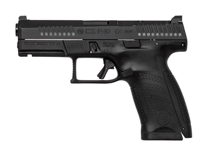 CZ 89361 CZ P-10 Compact 9mm 4.02" Black Polycoat Semi-Auto Pistol - CZ-USA - 9MM