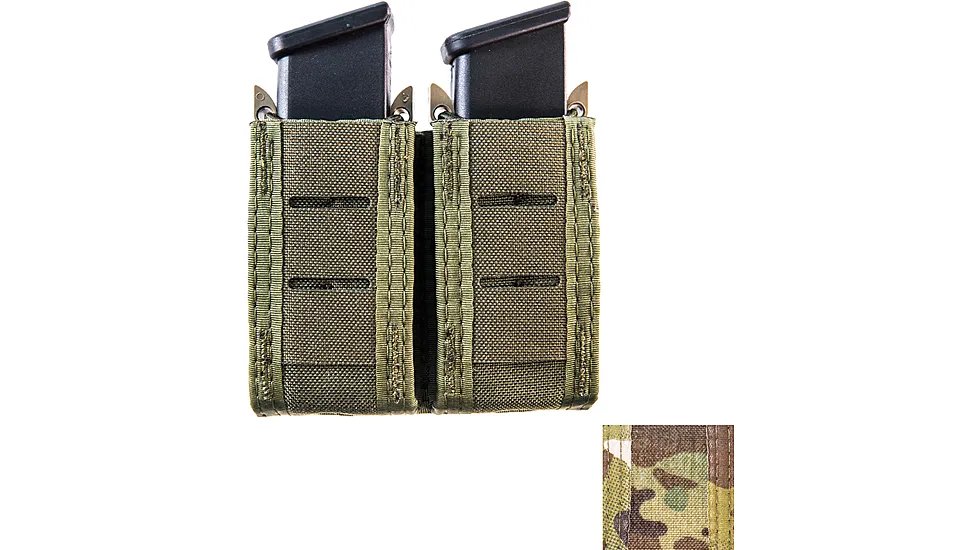 High SPEED GEAR  DUTY DOUBLE PISTOL  TACO MULTICAM  SLEEK FRONT CONCEALAD BUNGEE HOLDS PISTOL  MAGS