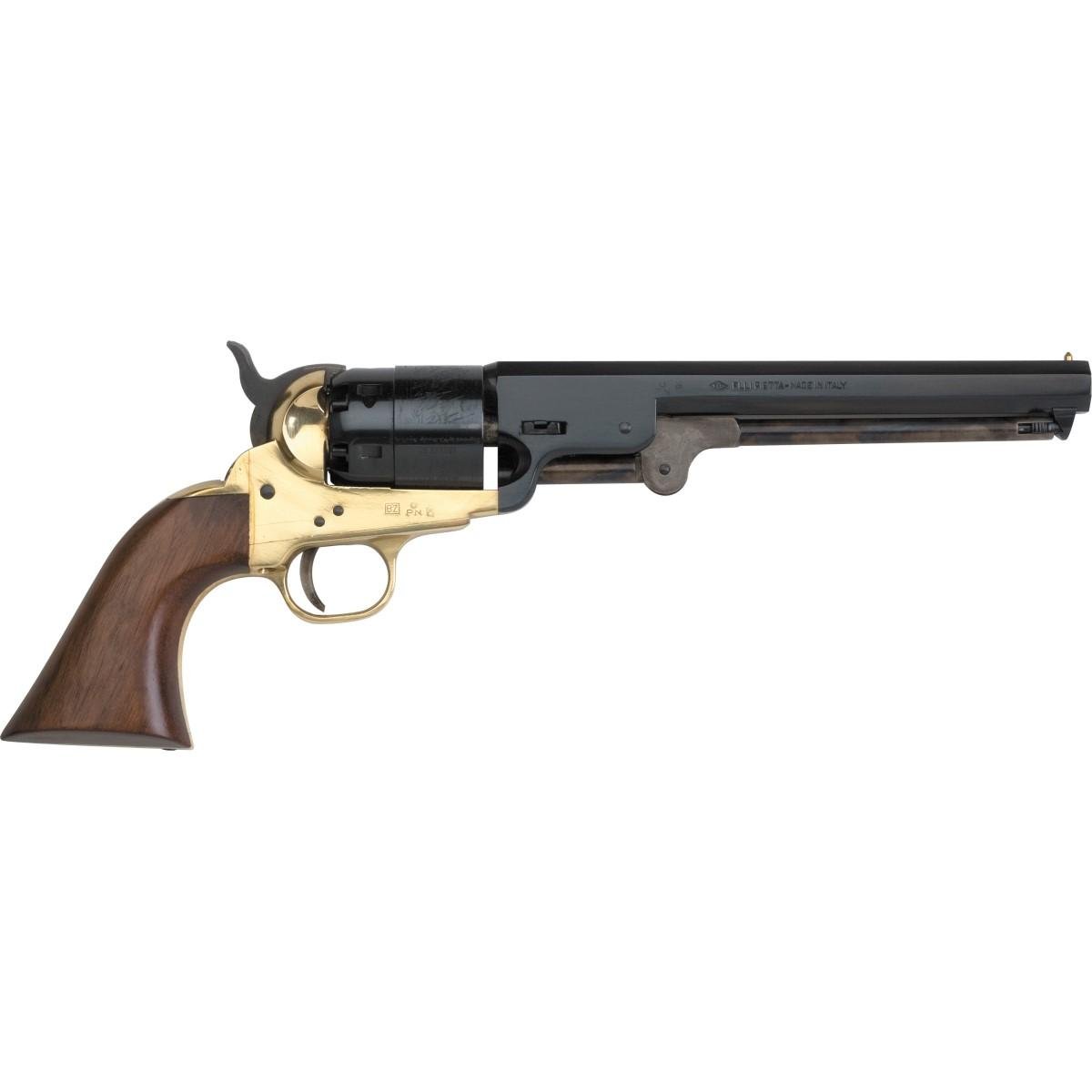 Buy Pietta PF51BR44712 1851 Navy Revolver .44 Cal 7.5" Brass Walnut online