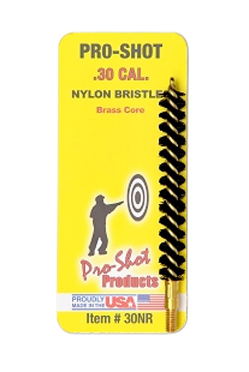 Pro-Shot Nylon Rifle Bore Brush with Brass Core .30 cal - Pro-Shot Products - .30 CAL