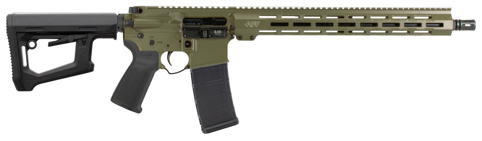 Alex Pro RI367OD 5.56 NATO 16" ODG MLOK, Nitride Barrel, Magpul Stock