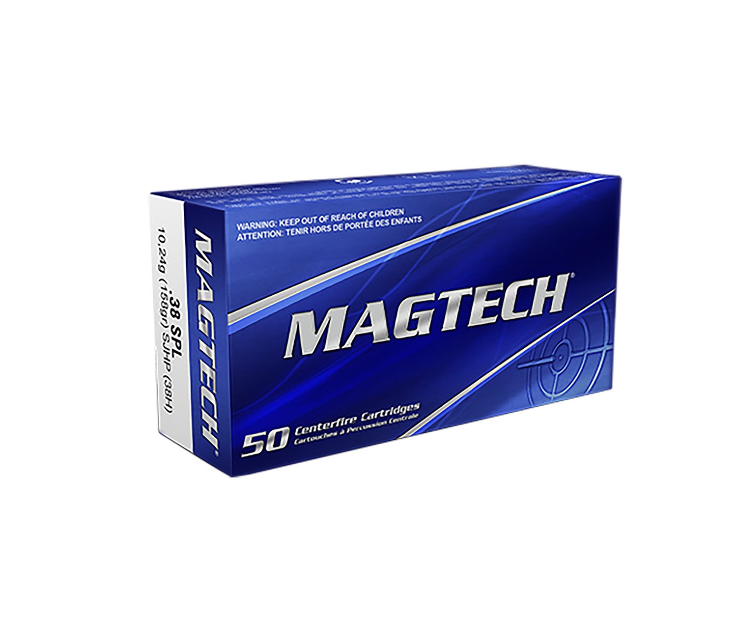 Magtech 38H Range/Training 38Special+P 158gr Semi Jacketed Hollow Point... - Magtech Ammunition - 38 Special