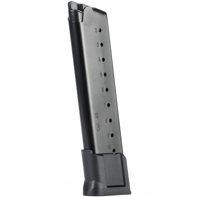 Mec-Gar MGCG4510A 1911 FS .45 ACP 10-Rd Extended Blued Magazine - Mec-Gar USA - .45 ACP