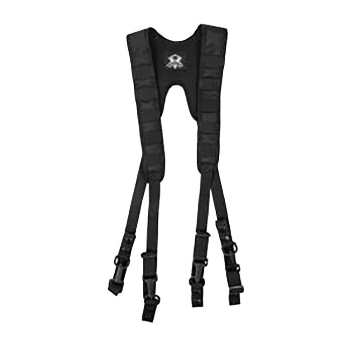 Grey Ghost Gear 10017-2 LE Duty Belt Suspenders Black 1050D Nylon
