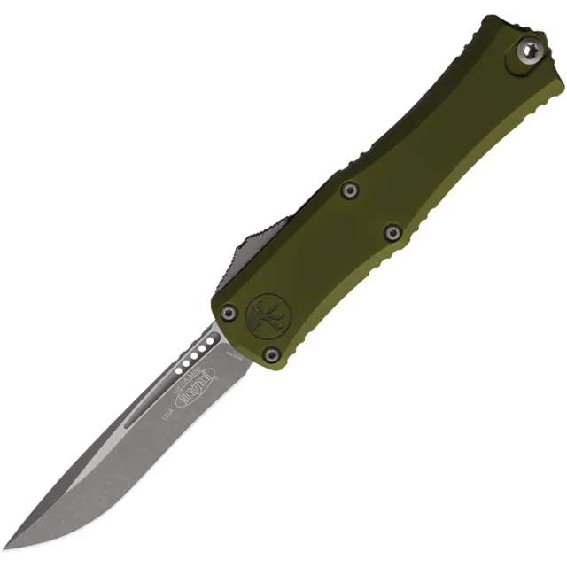 Microtech Hera II Mini 2.96 In Recurve Standard Apocalyptic OD Green